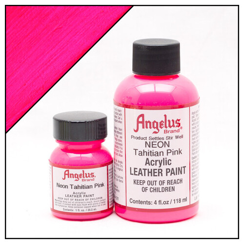 Angelus Leather Paint (29.5mls) - 121 Neon Tahitian Pink