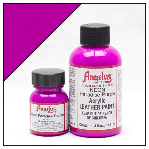 Angelus Leather Paint (29.5mls) - 124 Neon Paradise Purple