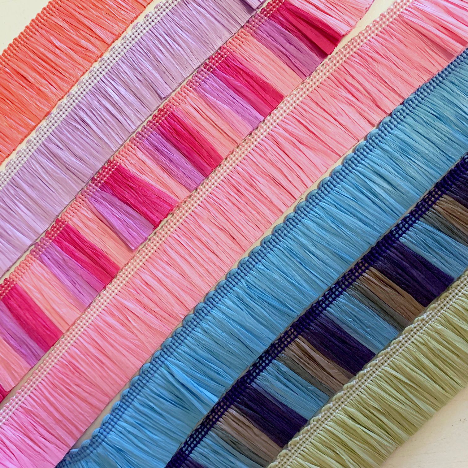 Raffia fringe discount
