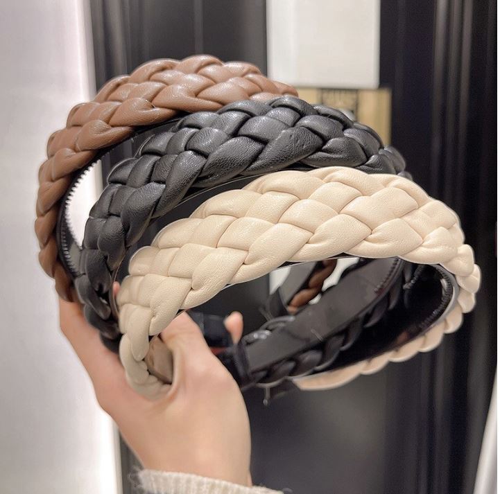 Leather hairband deals