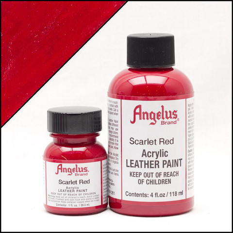 Angelus Leather Paint (29.5mls) - 190 Scarlet Red