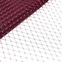 Veiling 9" Plain [Colour: Burgundy]