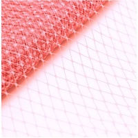 Veiling 9" Plain [Colour: Coral]
