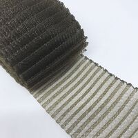 3" Crinoline/Pleated/per meter [Colour: Brown (476)]