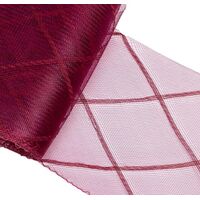 6" Crinoline/Diamond/per meter [Colour: Burgundy]