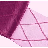 6" Crinoline/Diamond/per meter [Colour: Fuchsia]