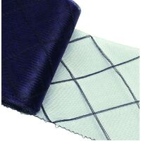 6" Crinoline/Diamond/per meter [Colour: Navy Dark]