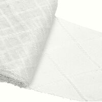 6" Crinoline/Diamond/per meter [Colour: Off White]