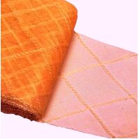 6" Crinoline/Diamond/per meter [Colour: Orange]