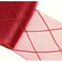6" Crinoline/Diamond/per meter [Colour: Red]