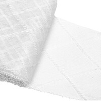 6" Crinoline/Diamond/per meter [Colour: White]