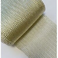 6" Crinoline/Metallic/per meter [Colour: Gold/Beige]