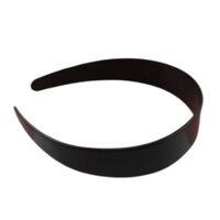 Headband/Plastic [Colour/Size: Black 28mm]