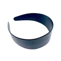 Headband/Plastic [Colour/Size: Black 48mm]