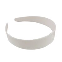 Headband/Plastic [Colour/Size: White 28mm]