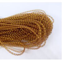 5mm Crinoline/Tubular with Lurex [Colour: Brown/Gold]