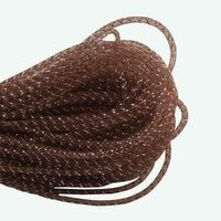 5mm Crinoline/Tubular with Lurex [Colour: Brown/Silver]