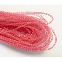 5mm Crinoline/Tubular with Lurex [Colour: Coral/Gold]