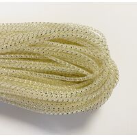 5mm Crinoline/Tubular with Lurex [Colour: Cream/Gold]