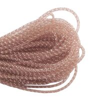 5mm Crinoline/Tubular with Lurex [Colour: Latte/Silver]