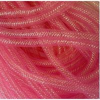 Crinoline/8mm Metallic Tubular [Colour: Neon Pink]