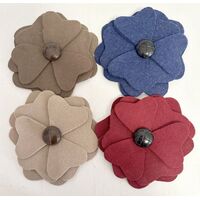 SPECIAL/Felt Flower - Red [Colour: Brown]