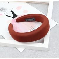 Headband/Padded/Lycra [Colour: Brown]