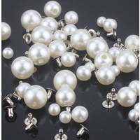 Studs/Pearl/Qty 10 - Ivory [Size: 12mm]