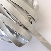 SPECIAL/Faux Leather Bias Ribbon - Qty 5m [Colour: Silver]