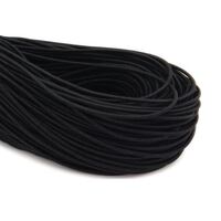 Hat Elastic/Cord 2mm - Qty 5m [Colour: Black]