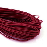 Hat Elastic/Cord 2mm - Qty 40m [Colour: Burgundy]