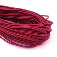 Hat Elastic/Cord 2mm - Qty 40m [Colour: Red]