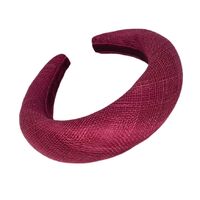 Headband/Padded/Sinamay [Colour: Burgundy]