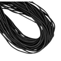 Hat Elastic/Metal Ends - Qty 10 [Colour: Black]