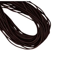 Hat Elastic/Metal Ends - Qty 10 [Colour: Chocolate]