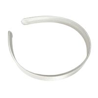 Headband/Satin/Small [Colour: White]
