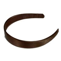 Headband/Satin/Large [Colour: Chocolate]