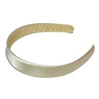 Headband/Satin/Large [Colour: Cream]