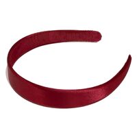 Headband/Satin/Large [Colour: Deep Red]