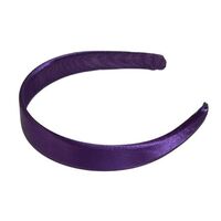 Headband/Satin/Large [Colour: Purple]