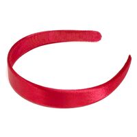 Headband/Satin/Large [Colour: Red]