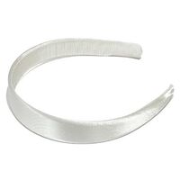 Headband/Satin/Large [Colour: White]