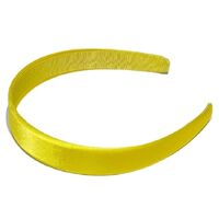 Headband/Satin/Large [Colour: Yellow]
