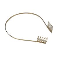 Headband/Metal/Single [Colour: Gold with Comb]