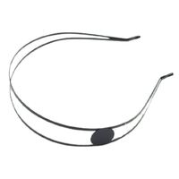 Headband/Metal/Double [Style/Colour: Pallet/Black]
