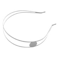 Headband/Metal/Double [Style/Colour: Pallet/Silver]