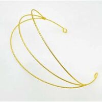 Headband/Metal/Triple [Colour: Bright Gold]