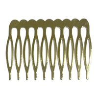Comb/Metal [Size/Colour: 10 Teeth/Gold]