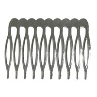 Comb/Metal [Size/Colour: 10 Teeth/Silver]