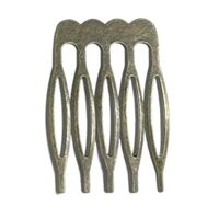 Comb/Metal Size/Colour: 5 Teeth/Bronze]